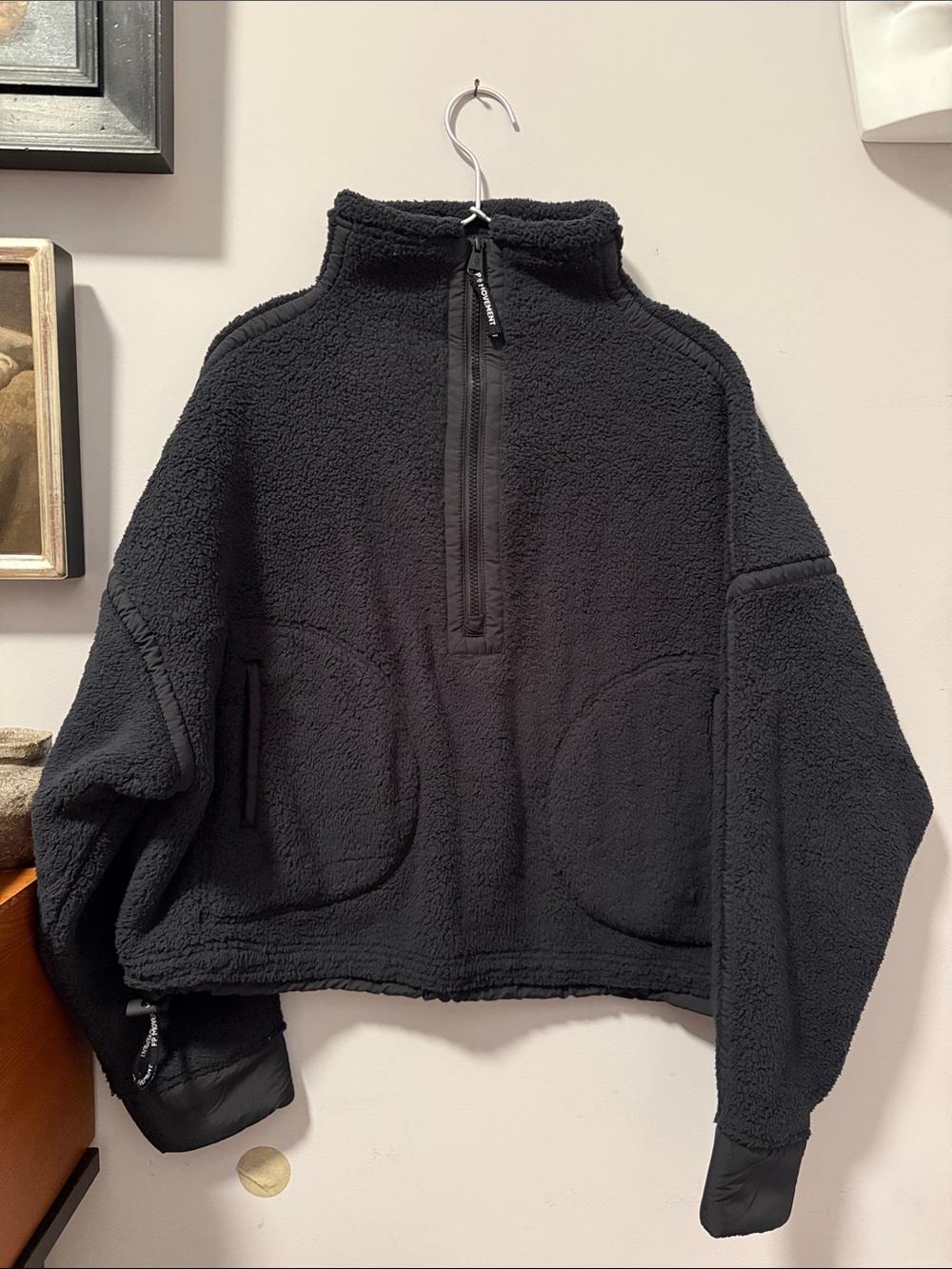 FP Movement Black Half-Zip Fleece Pullover Small